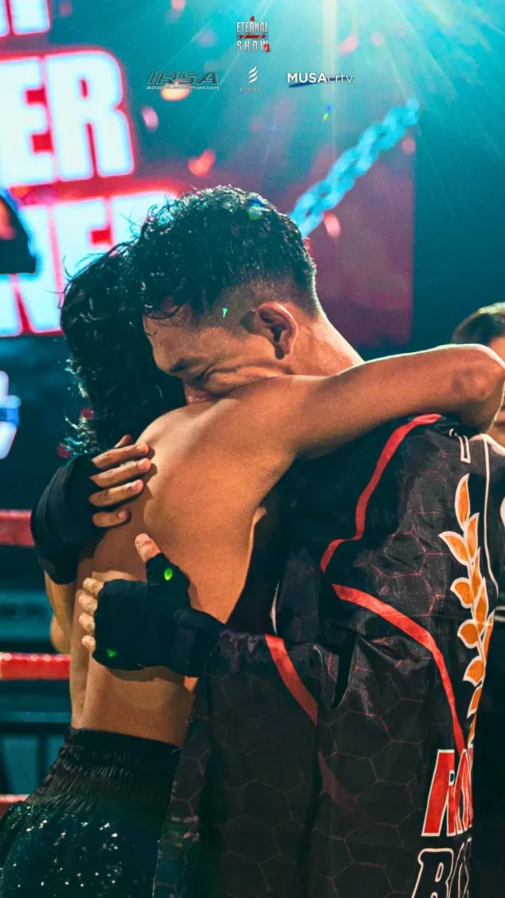 Two fighters in the ring at Eternal Fight Show